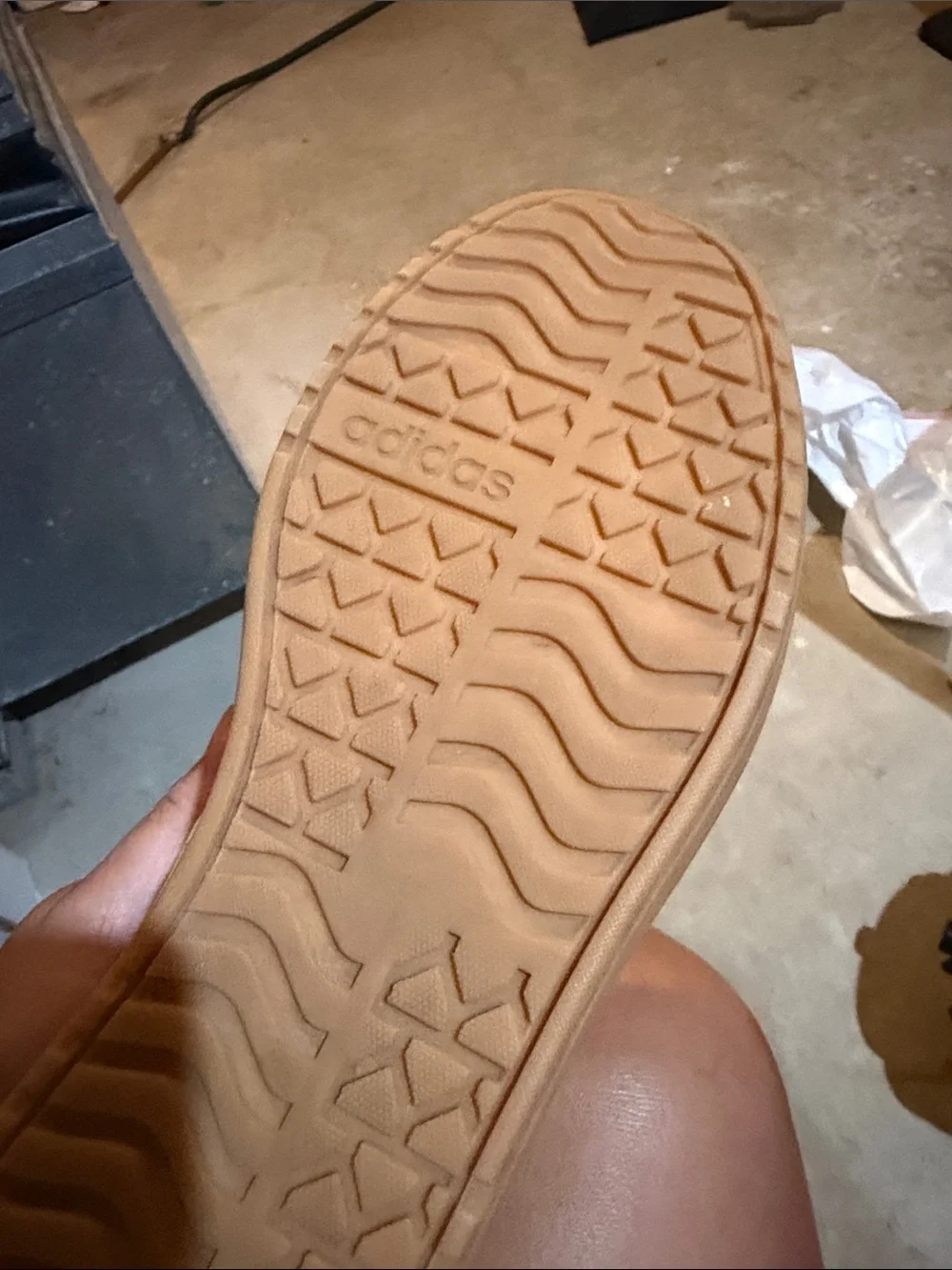 adidas Brown Suede Sneakers with White Stripes